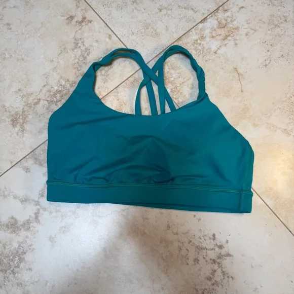 lululemon teal energy bra size 10, never worn - Picture 2 of 3